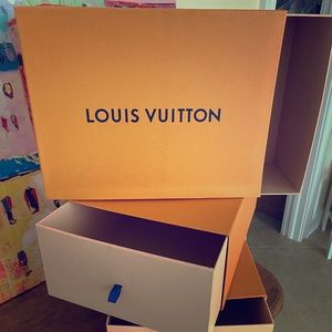 Three LV shoe boxes sold as a set of 3.